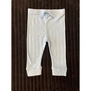 Janie and Jack Sky Blue Baby Boy Knit Jogger 6-12M